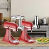 Meat Grinder & Stainless Steel Slicer Shredder Attachment for KitchenAid
