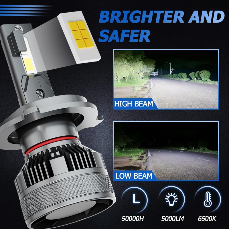 AWALITED Fits for 2000-2006 Toyota Tundra High Low Beam Fog