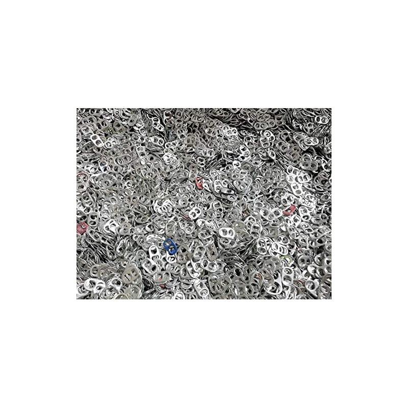1000 Aluminum Silver Color Pop Soda Beer Tabs (1000 Tabs)