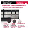 Afilador De Cuchillos De Cocina De Acero Inoxidable De Tres