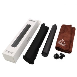 CUESOUL 8 Inch Carbon Fiber Pool Cue Extension with 3 Bumpers Fittings