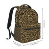 Fiokroo Brown Leopard Print Backpack School Bag For Students Teens