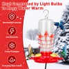 2 in 1 Heated Hummingbird Feeder for Outdoor, 66℉ Constant