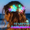 Evlry LED Hair Clip with Starfish Motif White Luminous Shell