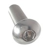 1/4-28 x 3-1/2" Button Head Socket Cap Screws 18-8 Stainless