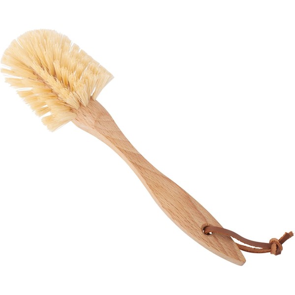 Redecker Tampico Fiber Dish Brush with Oiled Beechwood Handle, 10-3/8-Inches
