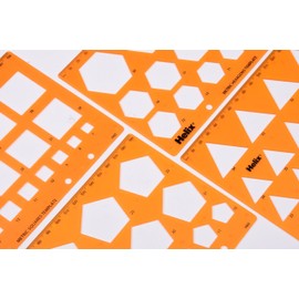 Helix Shape Stencil Templates (4 Pack)