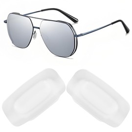Be In Your Mind 20 Paar Weiche Silikon Ersatz Nasenstücke Kompatibel mit Costa South Point Kompatibel mit Oakley Latch Key L M Weiß