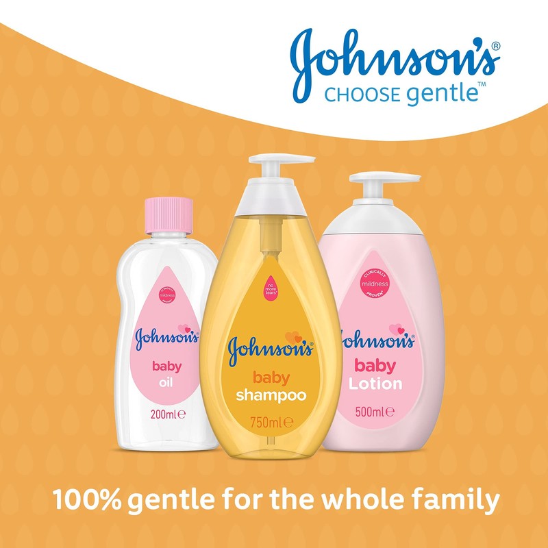 Johnson's Baby Shampoo, Yellow, 750 ml (Pack of 1)