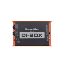 StudioMan DI-1 Professional DI-Box, Balanced In/Out, Ground Switch, Orange/Black (DI-1)