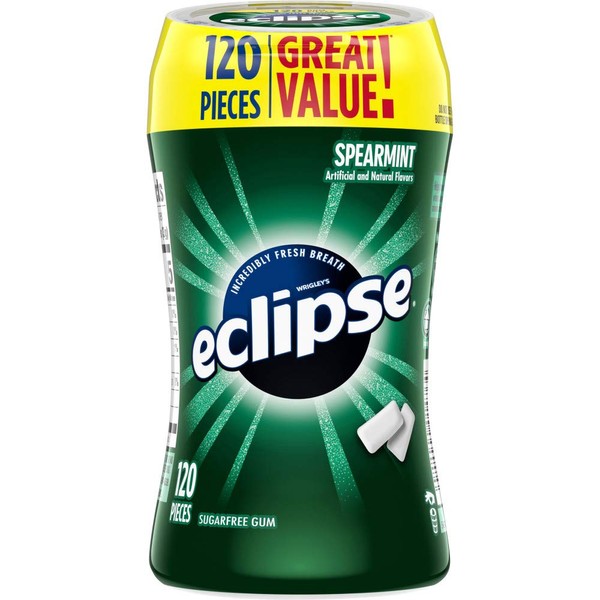 Eclipse, Sugar Free Gum Spearmint, 120 ct