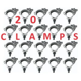 20PCS 2" Stage Par Light Clamps Hook Aluminum Alloy Truss O-Clamp Heavy Duty