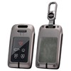 ontto Metal Leather Car Key Fob Cover Fit for Volvo