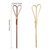Honbay 100PCS 12cm 4.7inch Heart Shaped Cocktail Picks Bamboo Picks