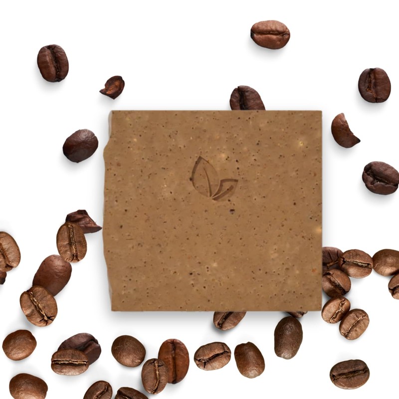 Organic Coffee Exfoliating Soap Anti-Cellulite Circulatory Stimulant for Soft and