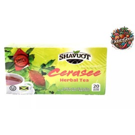 Shavuot Cerasee Tea | Product of Jamaica| Natural Detox & Wellness | 20 Tea Bags - 6 Pack