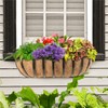Sekcen Railing Planter Window Box Deck Balcony Rail Planter 24