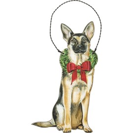 Primitives by Kathy Ornament - Christmas German Shepherd Home Decor