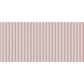 Ambesonne Abstract Pencil Pen Holder, Continuing Rounded Shapes Eastern Inspired Flower Like Vintage Elements, Ceramic Pencil Holder for Desk Office Accessory, 3.6" X 3.2", Sea Blue Pale Rust