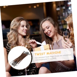 SOESFOUFU 20pcs Spiral Lock Hair Tie Dreadlock Ponytail Holders for Fine Hair Pony Pick Hair Bungee Hook Hair Curly Human Hair Wig Hair Hooks for Ponytails Barrettes for Fastener Dense Miss