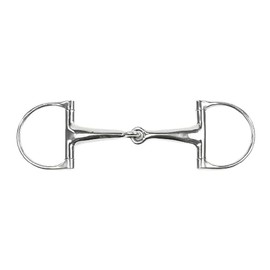 Equestrian Dee Ring Snaffle Horse Bit Stainless Steel Jointed (5 Inchs)