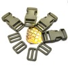 MELORDY 1 inch Buckles Straps Set with 10 Yards Nylon