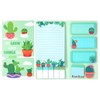 Cactus Shaped Sticky Notes Set,Notepad Blackboard,Summer Fruit Theme Self-Stick Note