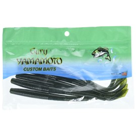 YAMAMOTO 7.75" Kut Tail Worm - Realistic Easy-to-Use Soft Plastic Fishing Lure Baits - 5 Pack, Red Shard