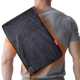 Extra Hot Heating Pad: 2X Graphene Max 160℉ Electric Heating Pad for Back Neck Shoulders Leg - Fast Deep Relief for Men Father Husband in Winter - 4H Auto Off 12" x 24"