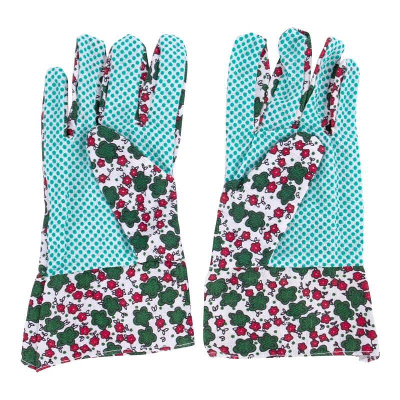 Ladies Flower Style Gardening Gloves, Light Duty Work In The