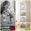 2Pcs Hanging Toy Storage Net, 4 Tier Hanging Storage Mesh,