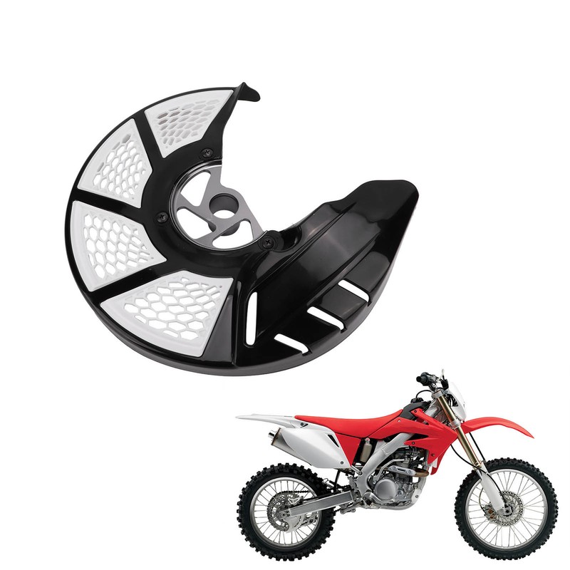 White Front Brake Disc Guard Cover Protector Motorcycle Accessories Replacement