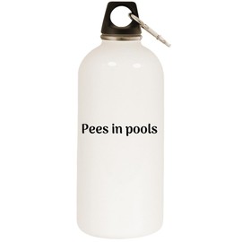 Los Drinkware Hermanos Pees in Pools - White Water Bottle with Carabiner 20oz