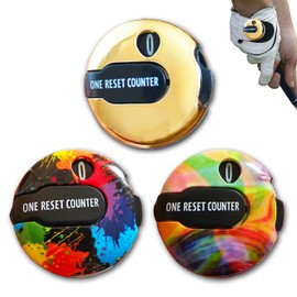 Donano Golf Score Counter Mini Golf Stroke Counter Clicker with Clip for Men Women One Touch Reset Simple Attachment to Scorekeeper Glove in (3 Colors)