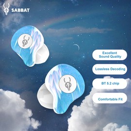 Wireless Earbuds Stereo Sound BT5.2 In Ear Earphone Lightweight Ergonomic Design Noise Canceling Long Endurance