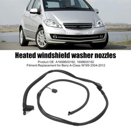 Heated Windscreen Washer Nozzles, Windscreen Wiper Nozzles A1698600192 Replacement For A Class W169 2004 to 2012