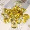 Honbay 20PCS 38mm/1.5inch Shiny Gold Liberty Bells Decoration Bells