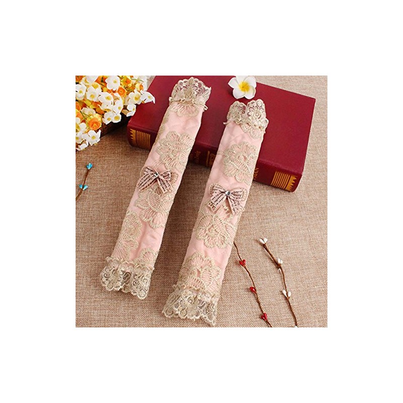 Luxury Lace Embroidery Refrigerator Fridge Door Handle Cover Handles Protector,