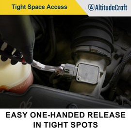 AltitudeCraft 60° Angled Electrical Disconnect Pliers, Auto Connector Release Tool for Fuel Injectors, MAF Sensors and Coils