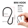 Rierdge Metal Small S Hook Black Hanging Hooks S Shaped