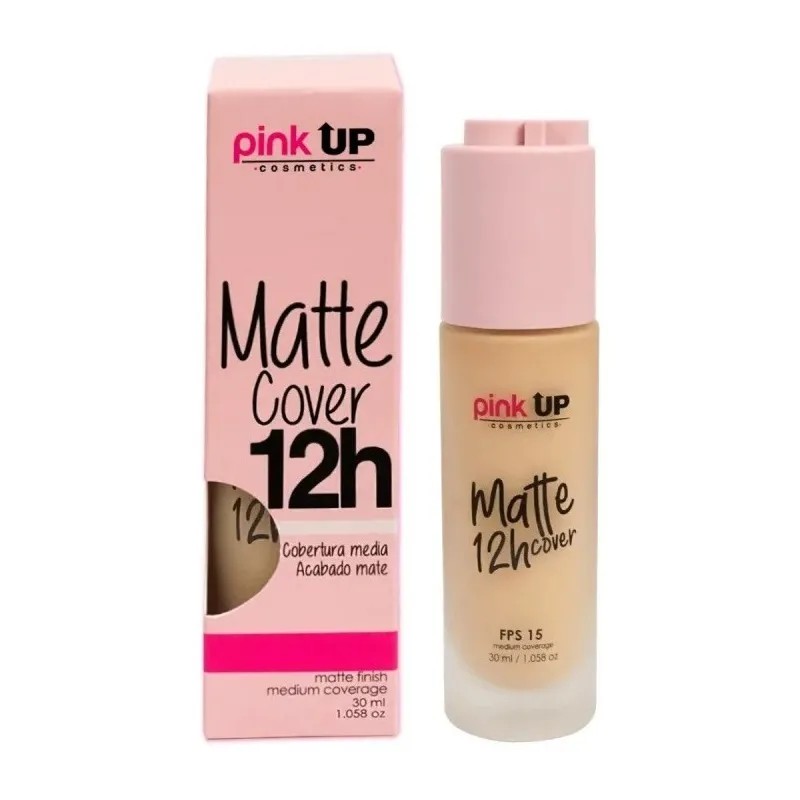 Base De Maquillaje Matte Cover 12 Horas Pink Up