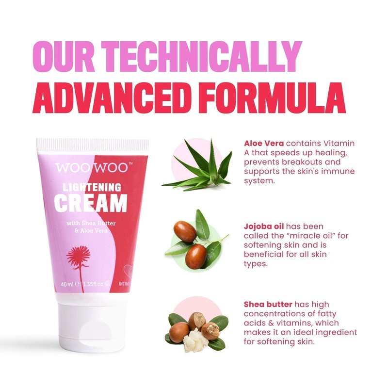 WooWoo It Takes Two! Natural Intimate Hair Removal Cream 100ml