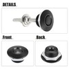 X AUTOHAUX Black Bumper Aluminum Alloy Hood Pin Lock Push