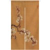 Ofat Home Japanese Noren Door Curtain, Yellow Flower Doorway for
