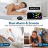 Netzu Loud Alarm Clock for Heavy Sleepers, Vibrating Alarm Clock