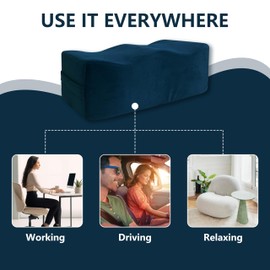 Brazilian Butt Lift Pillow – Dr. Approved BBL Foam Pillow for Post Surgery Recovery Seat – Firm Support Cushion Suitable for Home & Office Chair, Car Driver Seat, etc.