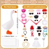 12 Set Desk Goose Outfits, Mini Desk Goose Clothes with