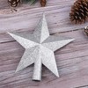 Livder 8 Inches Christmas Tree Top Crown Glitter Star Decoration