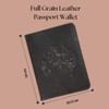 Leather Travel Wallet and Passport Holder - Handstitched Full Grain