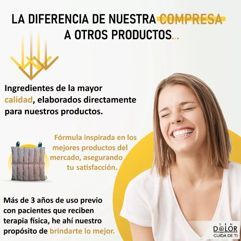 SinDolor Compresa De Semillas Curativas / Cólicos / Dolor Intenso